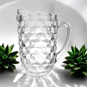 Whitehall Clear Cubist Pitcher by Colony